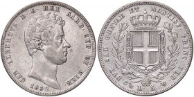 SAVOIA - Carlo Alberto (1831-1849) - 5 Lire 1832 G Pag. 231; Mont. 107 AG
BB+/qSPL