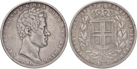 SAVOIA - Carlo Alberto (1831-1849) - 5 Lire 1840 G Pag. 247; Mont. 123 AG
qBB