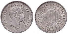 SAVOIA - Vittorio Emanuele II Re eletto (1859-1861) - 50 Centesimi 1860 F Pag. 443; Mont. 120 AG
SPL