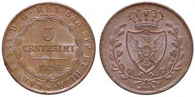 SAVOIA - Vittorio Emanuele II Re eletto (1859-1861) - 3 Centesimi 1860 (1826) B Pag. 449; Mont. 137 R CU
qFDC