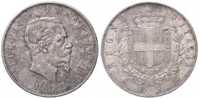 SAVOIA - Vittorio Emanuele II Re d'Italia (1861-1878) - 5 Lire 1872 M Pag. 494; Mont. 177 AG
qSPL