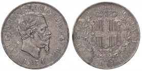 SAVOIA - Vittorio Emanuele II Re d'Italia (1861-1878) - 5 Lire 1874 M Pag. 498; Mont. 182 AG Patinata
Patinata
qSPL