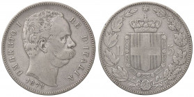 SAVOIA - Umberto I (1878-1900) - 5 Lire 1878 Pag. 589; Mont. 32 RR AG
MB+/qBB