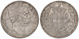 SAVOIA - Umberto I (1878-1900) - 5 Lire 1879 Pag. 590; Mont. 33 AG
BB+