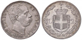 SAVOIA - Umberto I (1878-1900) - 2 Lire 1898 Pag. 599; Mont. 44 R AG
SPL/SPL+