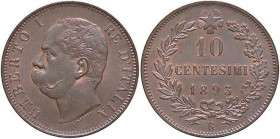 SAVOIA - Umberto I (1878-1900) - 10 Centesimi 1893 R Pag. 613; Mont. 62 NC CU Riflessi rossi
Riflessi rossi
SPL-FDC