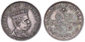SAVOIA - Eritrea - 50 Centesimi 1890 Pag. 637; Mont. 87 R AG Patinata
Patinata
FDC