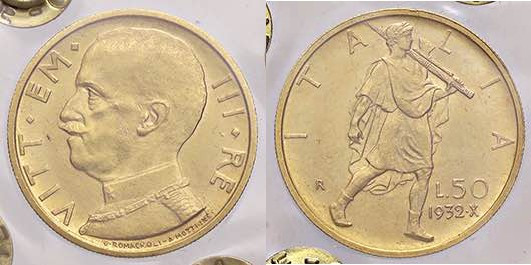 SAVOIA - Vittorio Emanuele III (1900-1943) - 50 Lire 1932 X Littore Pag. 659; Mo...