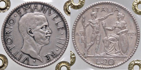 SAVOIA - Vittorio Emanuele III (1900-1943) - 20 Lire 1927 A VI Littore Pag. 672; Mont. 65 AG Sigillata Francesco Cavaliere
Sigillata Francesco Cavali...