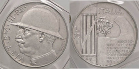 SAVOIA - Vittorio Emanuele III (1900-1943) - 20 Lire 1928 Elmetto Pag. 680; Mont. 76 NC AG Sigillata Quattro Baj
SPL