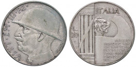 SAVOIA - Vittorio Emanuele III (1900-1943) - 20 Lire 1928 Elmetto Pag. 680; Mont. 76 NC AG
BB/BB+
