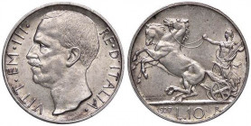 SAVOIA - Vittorio Emanuele III (1900-1943) - 10 Lire 1927 ** Biga Pag. 692a; Mont. 90 AG
SPL