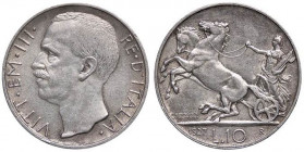 SAVOIA - Vittorio Emanuele III (1900-1943) - 10 Lire 1927 ** Biga Pag. 692a; Mont. 90 AG
qSPL