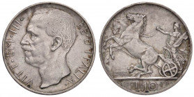SAVOIA - Vittorio Emanuele III (1900-1943) - 10 Lire 1930 Biga Pag. 695; Mont. 95 R AG
BB+
