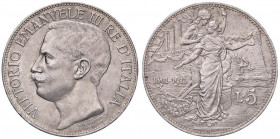 SAVOIA - Vittorio Emanuele III (1900-1943) - 5 Lire 1911 Cinquantenario Pag. 707; Mont. 110 R AG
SPL/SPL+