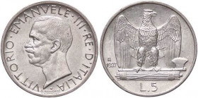 SAVOIA - Vittorio Emanuele III (1900-1943) - 5 Lire 1927 ** Aquiletta Pag. 710a; Mont. 120 AG
qFDC