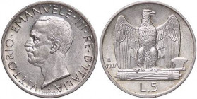 SAVOIA - Vittorio Emanuele III (1900-1943) - 5 Lire 1927 ** Aquiletta Pag. 710a; Mont. 120 AG
qFDC