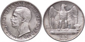 SAVOIA - Vittorio Emanuele III (1900-1943) - 5 Lire 1930 Aquiletta Pag. 713; Mont. 125 AG
FDC