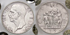 SAVOIA - Vittorio Emanuele III (1900-1943) - 5 Lire 1937 XV Fecondità Pag. 720; Mont. 134 R AG Sigillata Quattro Baj
Sigillata Quattro Baj
qFDC