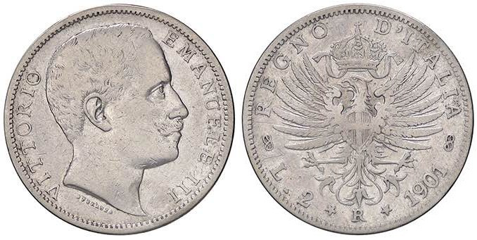 SAVOIA - Vittorio Emanuele III (1900-1943) - 2 Lire 1901 Aquila Pag. 725; Mont. ...