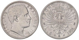 SAVOIA - Vittorio Emanuele III (1900-1943) - 2 Lire 1901 Aquila Pag. 725; Mont. 140 RR AG
MB/qBB