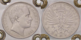 SAVOIA - Vittorio Emanuele III (1900-1943) - 2 Lire 1904 Aquila Pag. 728; Mont. 143 RR AG Sigillata Giovanni Gaudenzi
Sigillata Giovanni Gaudenzi
BB...