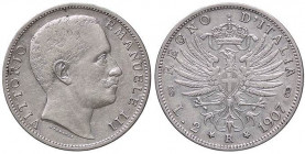 SAVOIA - Vittorio Emanuele III (1900-1943) - 2 Lire 1907 Aquila Pag. 731; Mont. 146 AG
BB