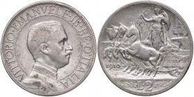SAVOIA - Vittorio Emanuele III (1900-1943) - 2 Lire 1910 Quadriga lenta Pag. 733; Mont. 148 R AG
qBB