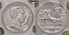 SAVOIA - Vittorio Emanuele III (1900-1943) - 2 Lire 1914 Quadriga briosa Pag. 737; Mont. 154 AG Sigillata Quattro Baj
Sigillata Quattro Baj
qFDC