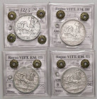 SAVOIA - Vittorio Emanuele III (1900-1943) - 2 Lire 1914÷17 Quadriga Briosa Pag. 737÷740; Mont. 154÷157 R AG Sigillate Quattro Baj
Sigillate Quattro ...