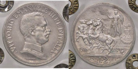 SAVOIA - Vittorio Emanuele III (1900-1943) - 2 Lire 1916 Quadriga briosa Pag. 739; Mont. 156 AG Sigillata Quattro Baj
Sigillata Quattro Baj
qFDC