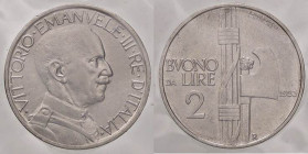 SAVOIA - Vittorio Emanuele III (1900-1943) - 2 Lire 1923 Fascio Pag. 741; Mont. 161 NI Sigillata Quattro Baj
Sigillata Quattro Baj
SPL