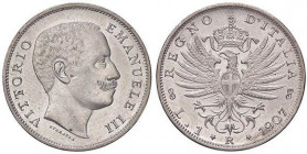 SAVOIA - Vittorio Emanuele III (1900-1943) - Lira 1907 Aquila Pag. 767; Mont. 192 AG
qFDC/FDC