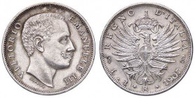 SAVOIA - Vittorio Emanuele III (1900-1943) - Lira 1907 Aquila Pag. 767; Mont. 192 AG
SPL÷qFDC