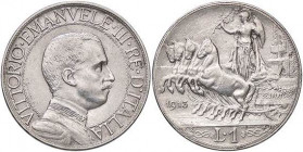 SAVOIA - Vittorio Emanuele III (1900-1943) - Lira 1913 Quadriga lenta Pag. 772; Mont. 198 AG
qFDC