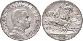 SAVOIA - Vittorio Emanuele III (1900-1943) - Lira 1913 Quadriga lenta Pag. 772; Mont. 198 AG
qFDC
