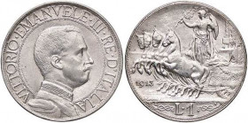 SAVOIA - Vittorio Emanuele III (1900-1943) - Lira 1913 Quadriga lenta Pag. 772; Mont. 198 AG
SPL-FDC