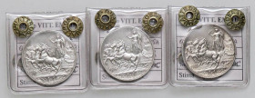 SAVOIA - Vittorio Emanuele III (1900-1943) - Lira 1915÷17 Quadriga briosa Pag. 773÷775; Mont. 200÷202 R AG Sigillata Quattro Baj
Sigillata Quattro Ba...