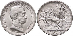 SAVOIA - Vittorio Emanuele III (1900-1943) - Lira 1917 Quadriga briosa Pag. 775; Mont. 202 AG
FDC