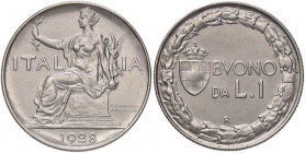 SAVOIA - Vittorio Emanuele III (1900-1943) - Lira 1928 Italia Pag. 781; Mont. 209 NI
FDC/qFDC