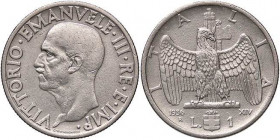 SAVOIA - Vittorio Emanuele III (1900-1943) - Lira 1936 XIV Impero Pag. 789; Mont. 218 R NI
qBB/BB+