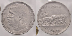 SAVOIA - Vittorio Emanuele III (1900-1943) - 50 Centesimi 1920 R Pag. 801; Mont. 238 NI Sigillata Giovanni Gaudenzi
Sigillata Giovanni Gaudenzi
BB+