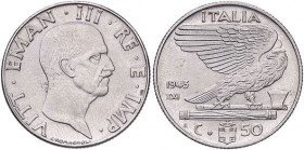 SAVOIA - Vittorio Emanuele III (1900-1943) - 50 Centesimi 1943 XXI Impero Pag. 826; Mont. 271 NC Ac
SPL-FDC