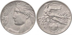 SAVOIA - Vittorio Emanuele III (1900-1943) - 20 Centesimi 1922 Pag. 839; Mont. 286 NI
qFDC