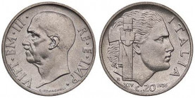 SAVOIA - Vittorio Emanuele III (1900-1943) - 20 Centesimi 1936 XIV Impero Pag. 853; Mont. 305 RR NI
qFDC