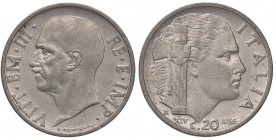 SAVOIA - Vittorio Emanuele III (1900-1943) - 20 Centesimi 1936 XIV Impero Pag. 853; Mont. 305 RR NI
BB-SPL