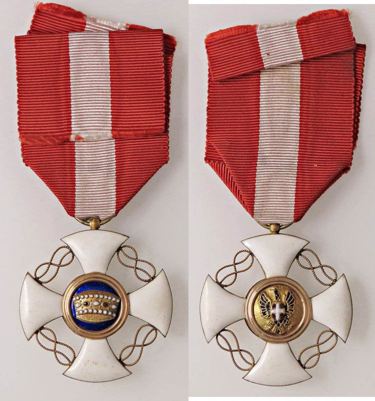 MEDAGLIE - SAVOIA - Vittorio Emanuele III (1900-1943) - Croce Ordine della coron...
