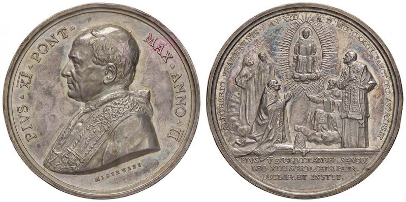 MEDAGLIE - PAPALI - Pio XI (1922-1939) - Medaglia A. II Mont. 19 AG Colpetti
Co...