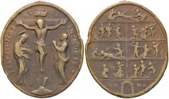 MEDAGLIE - RELIGIOSE - Medaglia La crocefissione di Cristo AE mm 39x40
mm 39x40 - 
meglio di MB
