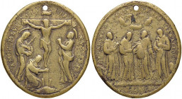 MEDAGLIE - RELIGIOSE - Medaglia La crocefissione di Cristo AE mm 43x46 Foro
mm 43x46 - Foro
meglio di MB